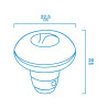 Chlorine Dispenser EDM Ø 22,5 x 20 cm