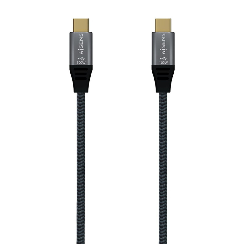 USB-C Cable Aisens A107-0672 1,5 m Grey (1 Unit)