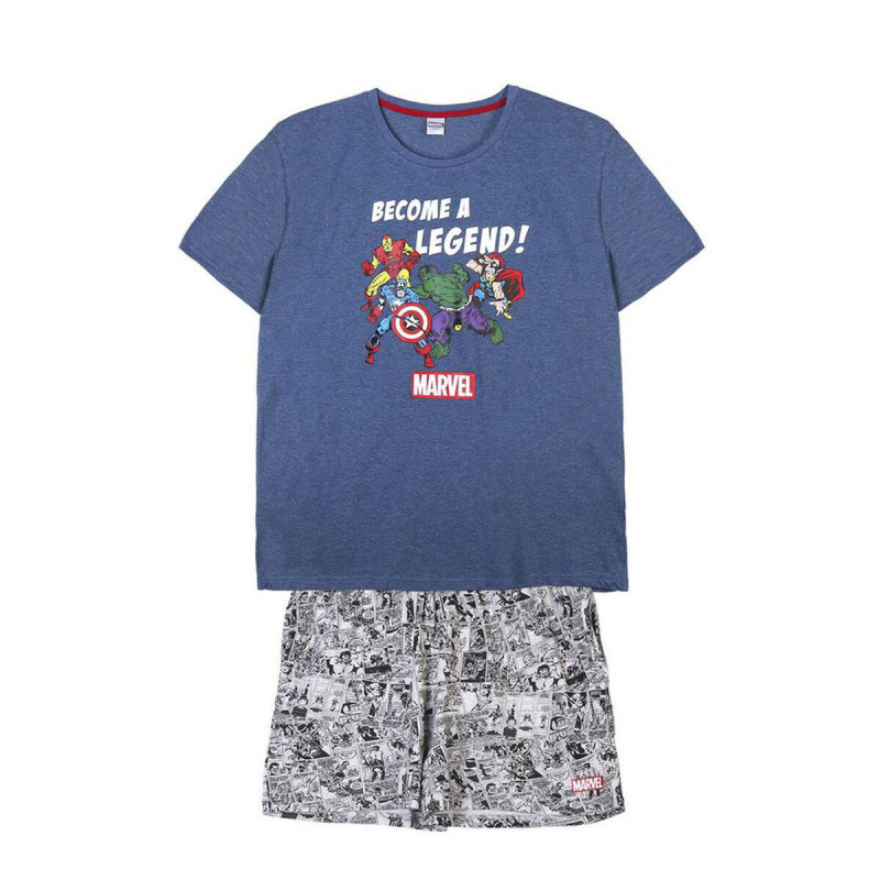 Pyjama Marvel Grey (Adults) Men