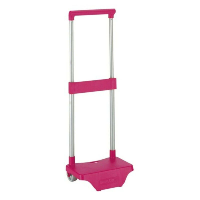 Rucksack Trolley Safta Acero y polipropileno Magenta 22 x 67.5 x 17 cm