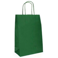 Paper Bag Fama Dark green With handles 31 x 11 x 42 cm (25 Units)