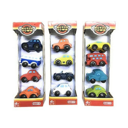 Interactive Toy Motor Town Motor Town 7,5 x 4,5 x 5 cm (4 pcs)