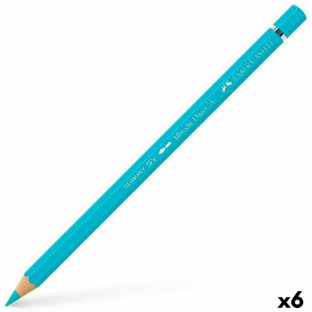 Colouring pencils Faber-Castell Albrecht Dürer 154 Turquoise (6 Units)