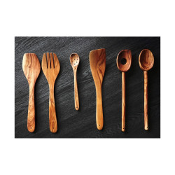 Spoon Metaltex 58060210 Wood Olive Wood