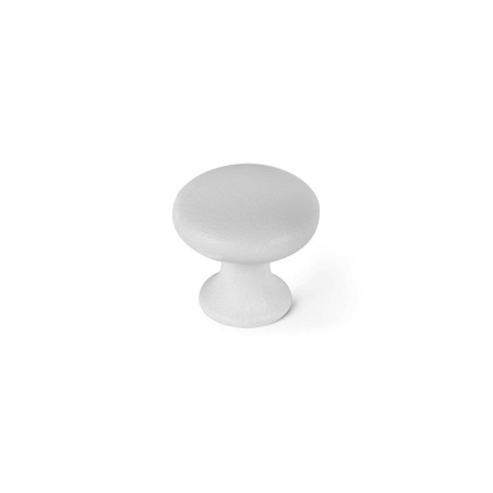 Doorknob Rei 760 Circular Metal White 4 Units (Ø 25 x 24 mm)