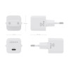 Wall Charger Aisens ASCH-25W1P012-W White 25 W (1 Unit)