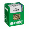 Box of screws SPAX Wood screw Flat head (4,5 x 40 mm)