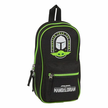 Backpack Pencil Case The Mandalorian Black Green