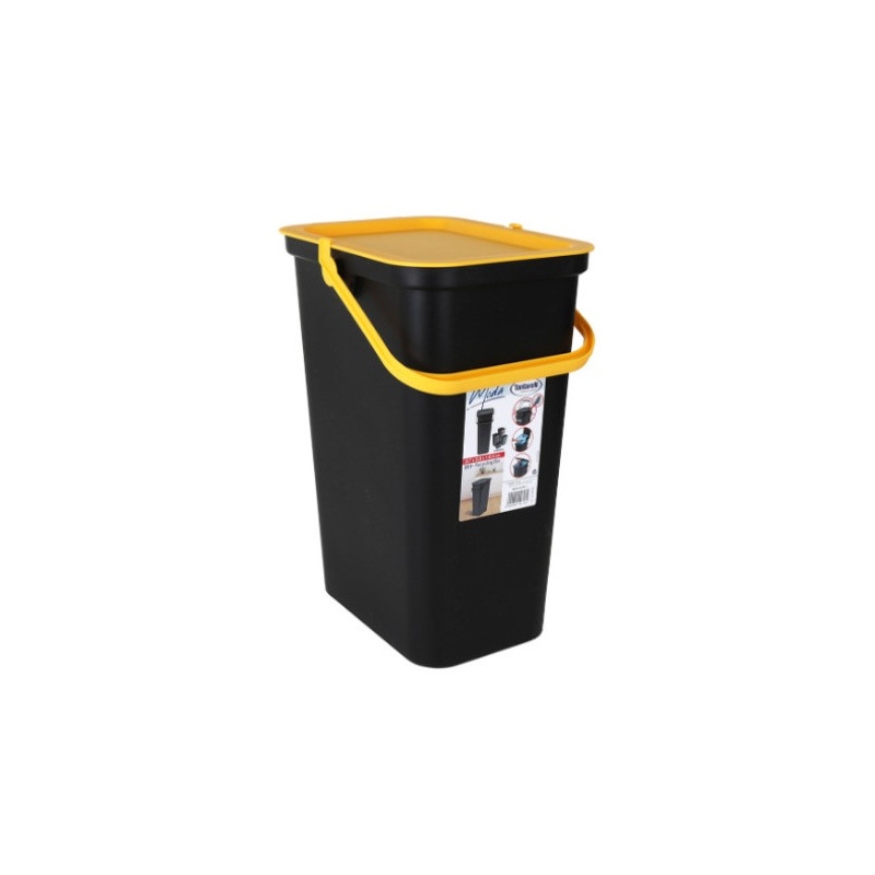 Recycling Waste Bin Tontarelli Moda 24 L Yellow