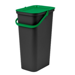 Recycling Waste Bin Tontarelli Moda 24 L Black