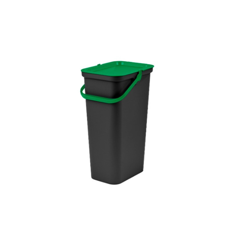 Recycling Waste Bin Tontarelli Moda 24 L Black