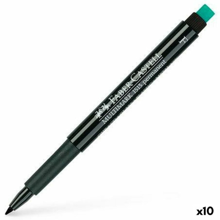 Permanent marker Faber-Castell Multimark 1513 F Black (10 Units)