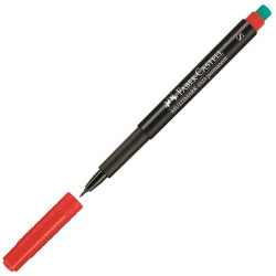 Permanent marker Faber-Castell Multimark 1523 M Red (10 Units)