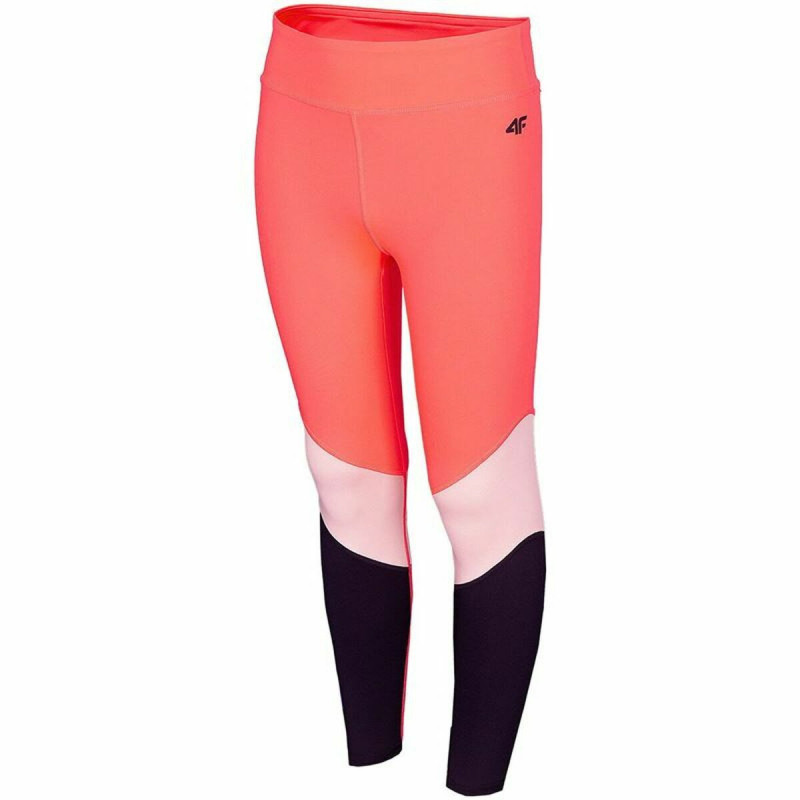 Sports Leggings for Children 4F JSPDF003 Neon Pink