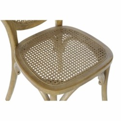 Dining Chair DKD Home Decor Rattan Elm wood 45 x 42 x 92 cm