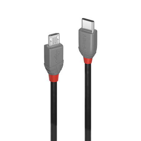 USB Cable LINDY 36892 Black Black/Grey 2 m