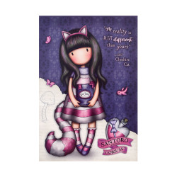 Stationery Set Gorjuss Cheshire cat Purple