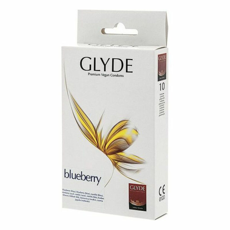 Condoms Glyde Blueberry 18 cm (10 uds)