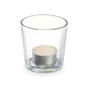 Scented Candle 7 x 7 x 7 cm (12 Units) Glass Vanilla