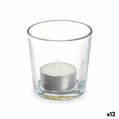 Scented Candle 7 x 7 x 7 cm (12 Units) Glass Cotton