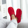 Microwavable Heated Slippers InnovaGoods Red