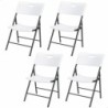 Folding Chair Lifetime White 4 Units 50 x 58 x 83 cm