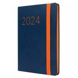 Diary Finocam Flexi 2024 Blue 11,8 x 16,8 cm