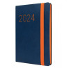 Diary Finocam Flexi 2024 Blue 11,8 x 16,8 cm