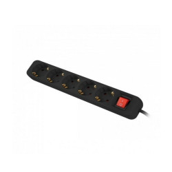 Power Strip - 5 Sockets Schuko Lanberg 3 m Black