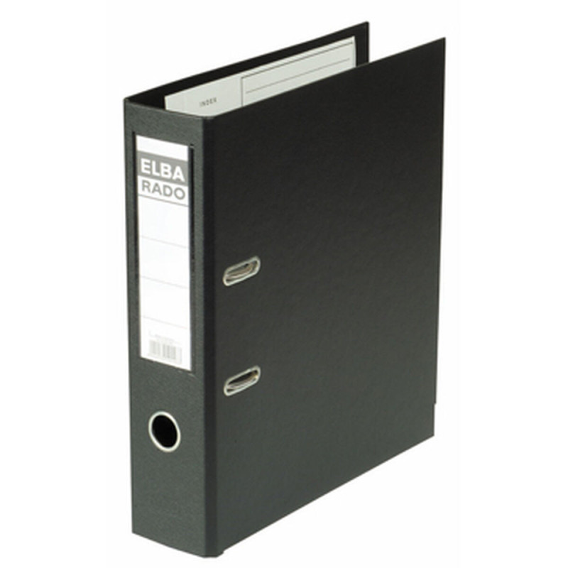 Ring binder Elba 100022631 Black A4 (1 Unit)