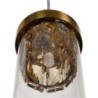 Ceiling Light 91 x 11 x 45 cm Crystal Golden Metal