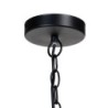 Ceiling Light 35 x 35 x 86 cm Black Metal Wood