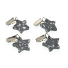 Tablecloth Clip Versa Metal Plastic Zinc Alloy 7 x 3 cm Star 4 Pieces