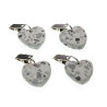 Tablecloth Clip Versa Metal Plastic Zinc Alloy 7 x 4 cm Heart 4 Pieces