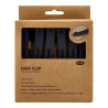 Hair clips Eurostil Caja 6 Grey Non-slip (6 uds)