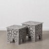 Side table 45 x 45 x 47 cm Grey DMF