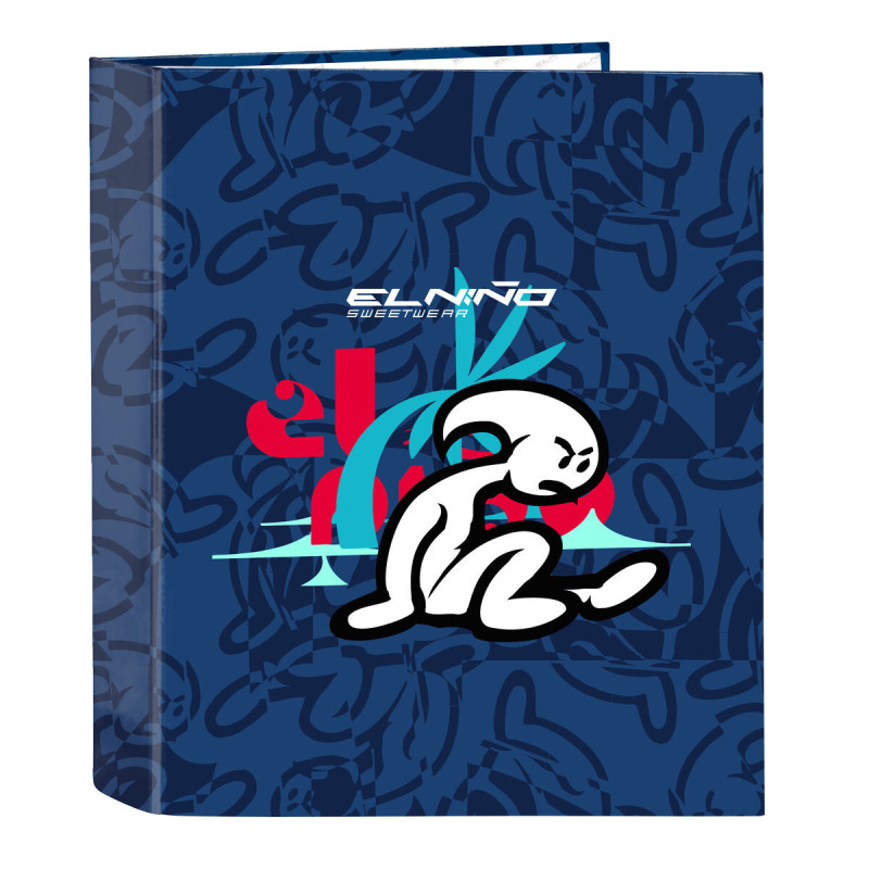 Ring binder El Niño Paradise Navy Blue A4 27 x 33 x 6 cm