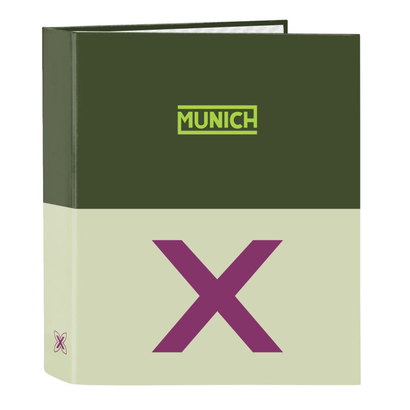 Ring binder Munich Bright khaki Green A4 27 x 33 x 6 cm