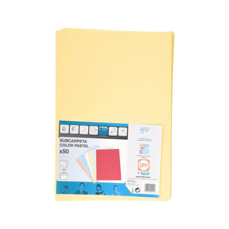 Subfolder Elba GIO Yellow A4 50 Pieces (50 Units)