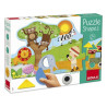 Child's Wooden Puzzle Goula Goula Safari Wood (19 pcs)