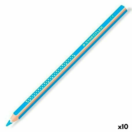 Colouring pencils Staedtler Jumbo Noris Celeste (10 Units)