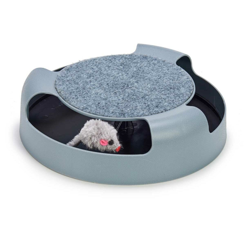 Cat toy Mouse Rueda Grey polypropylene 25 x 6,5 x 25 cm