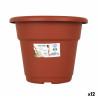 Plant pot Dem Greentime Circular Brown ø 22 x 17,5 cm (12 Units)