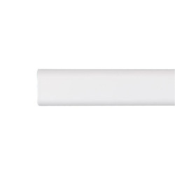 Wardrobe rail Stor Planet Cintacor White Oval 150 cm 15 x 25 mm