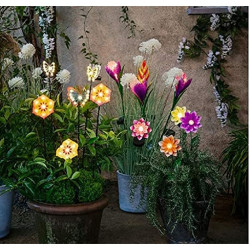 Solar light Lumineo Flower Solar 11 x 6 x 49,5 cm Multicolour