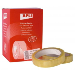 Adhesive Tape Apli Transparent 8 Pieces 19 mm x 66 m