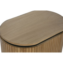 Nightstand Home ESPRIT Natural Metal Paolownia wood 60 x 43 x 57 cm