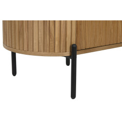 Nightstand Home ESPRIT Natural Metal Paolownia wood 60 x 43 x 57 cm