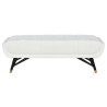 Bench Home ESPRIT White Black 120 x 40 x 42 cm