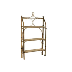 Shelves DKD Home Decor Natural Rattan Bamboo 3 Shelves (62 x 15 x 103 cm)